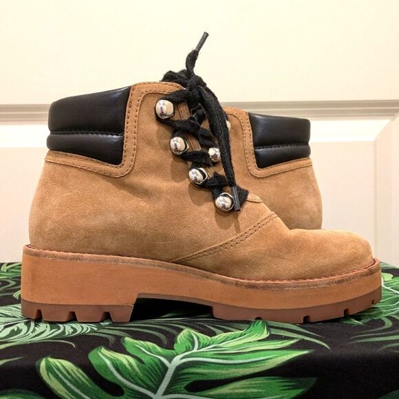 EUC 3.1 Phillip Lim 36 Women's Dylan Silver Hook Lacing Hiking Boot - Picture 7 of 13